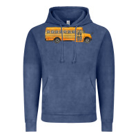 Vintage Denim school bus Vintage Hoodie - FaDigitalArtStudio