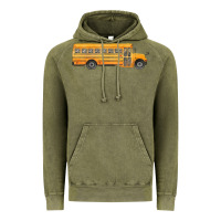 Vintage Olive school bus Vintage Hoodie - FaDigitalArtStudio