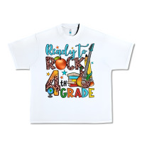 White ready to rock 4th grade Urban Heavy Tee - JahusDesignShop