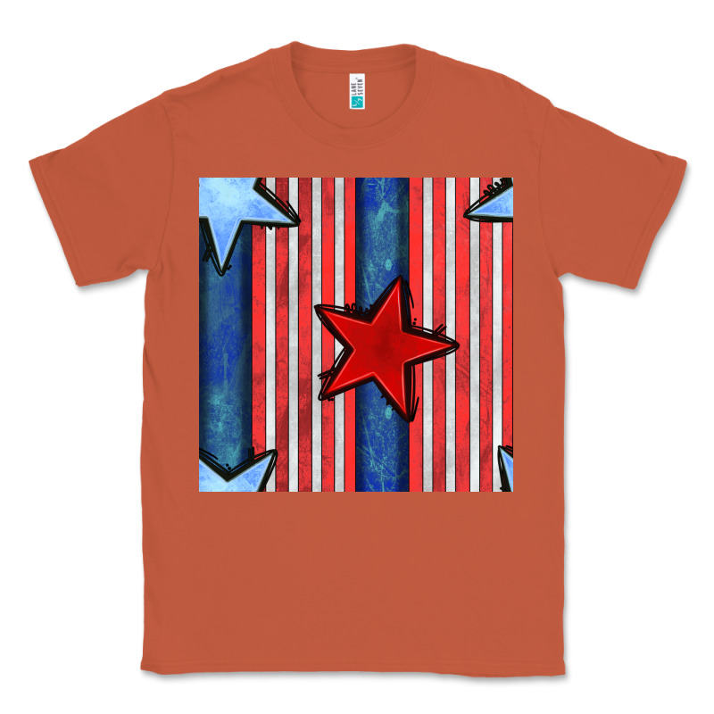 4th Of July Stars And Stripes Seamless Pattern Classic Tee by BundleAndBundleShop | Teevron