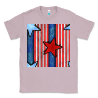 Lilac 4th of july stars and stripes seamless pattern Classic Tee - BundleAndBundleShop