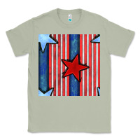 Matcha 4th of july stars and stripes seamless pattern Classic Tee - BundleAndBundleShop