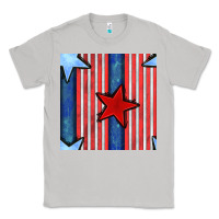 Moon Dust 4th of july stars and stripes seamless pattern Classic Tee - BundleAndBundleShop