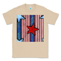 Mushroom 4th of july stars and stripes seamless pattern Classic Tee - BundleAndBundleShop