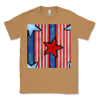 Toasted Coconut 4th of july stars and stripes seamless pattern Classic Tee - BundleAndBundleShop