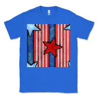 True Royal 4th of july stars and stripes seamless pattern Classic Tee - BundleAndBundleShop