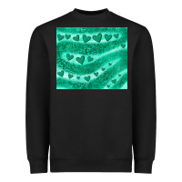 Black green glitter heart Heavyweight Sweatshirt - JahusDesignShop
