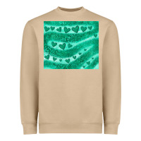 Mushroom green glitter heart Heavyweight Sweatshirt - JahusDesignShop