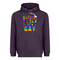 Plum Western It's Great Day To Be Gay Heavyweight Hoodie - BundleAndBundleShop