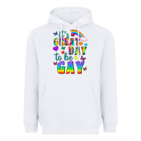 White Western It's Great Day To Be Gay Heavyweight Hoodie - BundleAndBundleShop