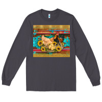 Smoke western coop animals farm chicken chick rooster sunflowers wooden sera Long Sleeve Tee - Artiststas