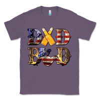 Lavender American Flag Dad Bod Classic Tee - LillyAllenDesigns