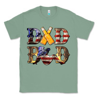 Sage American Flag Dad Bod Classic Tee - LillyAllenDesigns