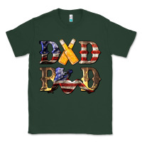 Sports Green American Flag Dad Bod Classic Tee - LillyAllenDesigns
