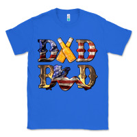 True Royal American Flag Dad Bod Classic Tee - LillyAllenDesigns