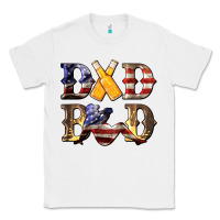 White American Flag Dad Bod Classic Tee - LillyAllenDesigns
