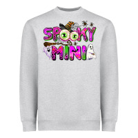 Heather Grey spooky mini Heavyweight Sweatshirt - AdoDesignShop