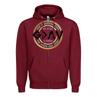 Burgundy be still and know Zipper Hoodie - MaliasSmallBusiness