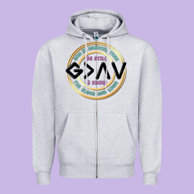 Be Still And Know Zipper Hoodie Designed By Maliassmallbusiness