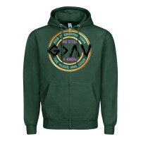Sports Green be still and know Zipper Hoodie - MaliasSmallBusiness