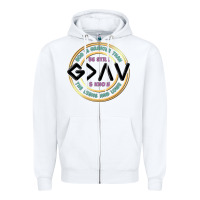 White be still and know Zipper Hoodie - MaliasSmallBusiness