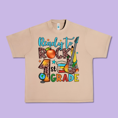 Ready To Rock 1st Grade Urban Heavy Tee Designed By Jahusdesignshop