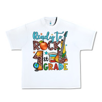 White ready to rock 1st grade Urban Heavy Tee - JahusDesignShop