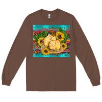 Chestnut western chicks coop animals sunflowers cactus serape leopard turquoise Long Sleeve Tee - Artiststas