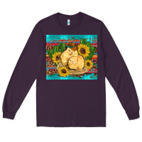 Plum western chicks coop animals sunflowers cactus serape leopard turquoise Long Sleeve Tee - Artiststas