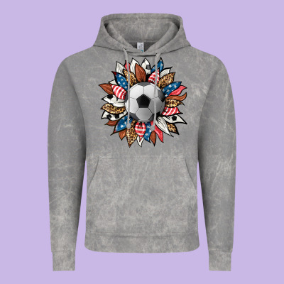 Football Sunflower Vintage Hoodie Designed By Hra Design Shop