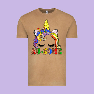 Autism Au Some  Unicorn Vintage Tee Designed By Adodesignshop