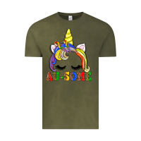 Vintage Olive autism au some  unicorn Vintage Tee - AdoDesignShop