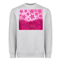 Heather Grey pink glitter star Heavyweight Sweatshirt - JahusDesignShop