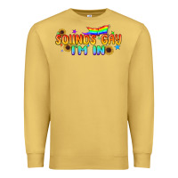 Antique Gold Sounds Gay I'm in Pride LGBTQ Premium Sweatshirt - BundleAndBundleShop
