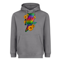 Storm LGBTQ+ Lightnin' Bolt With Sunflower Heavyweight Hoodie - BundleAndBundleShop