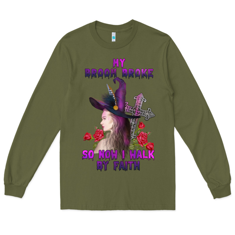My Broom Broke Long Sleeve Tee by AdoDesignShop | Teevron