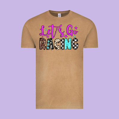 Let's Go Racing Vintage Tee Designed By Jahusdesignshop