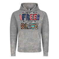 Cloud Rock land of the beacause of the brave Vintage Hoodie - CowhideDigitalArt
