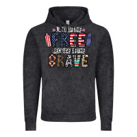 Vintage Black land of the beacause of the brave Vintage Hoodie - CowhideDigitalArt