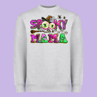 Spooky Mama Heavyweight Sweatshirt Designed By Adodesignshop