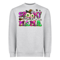 Heather Grey spooky mama Heavyweight Sweatshirt - AdoDesignShop