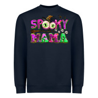 Navy spooky mama Heavyweight Sweatshirt - AdoDesignShop