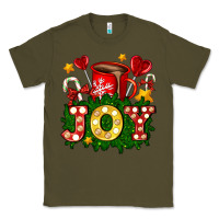 Army Green christmas joy coffee and candies Classic Tee - AdoDesignShop