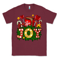 Burgundy christmas joy coffee and candies Classic Tee - AdoDesignShop