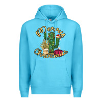Ocean Blue Cactus Christmas Premium Hoodie - Bettercallsaul