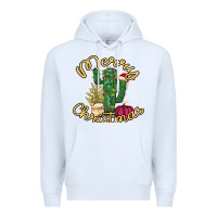 White Cactus Christmas Premium Hoodie - Bettercallsaul