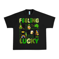 Black feeling lucky Urban Heavy Tee - Artiststas