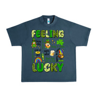 Midnight Navy feeling lucky Urban Heavy Tee - Artiststas