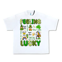 White feeling lucky Urban Heavy Tee - Artiststas