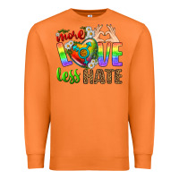 Carrot More Love Less Hate LGBTQ Premium Sweatshirt - BundleAndBundleShop
